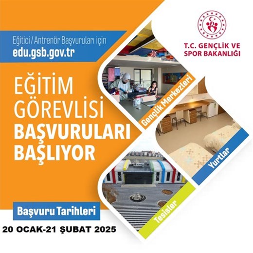 EĞİTİM GÖREVLİSİ BAŞVURULARI BAŞLADI 