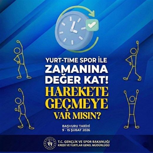 YURT TİME SPOR BAŞVURULARI BAŞLADI