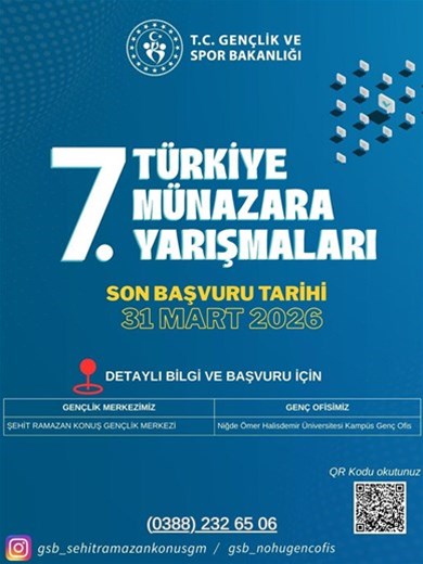 7. Türkiye Münazara Yarışmaları başlıyor 